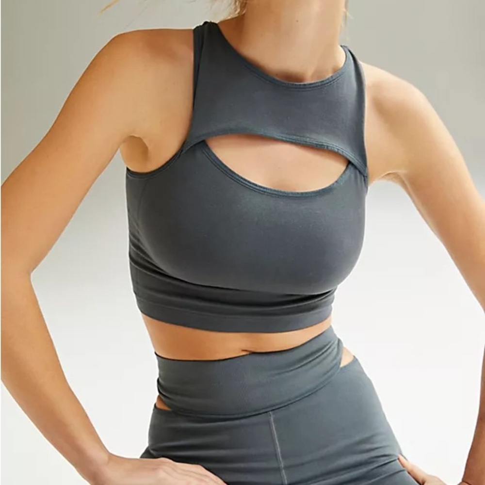 NWT Free People Witness the Fitness Tank in Gravelstone
